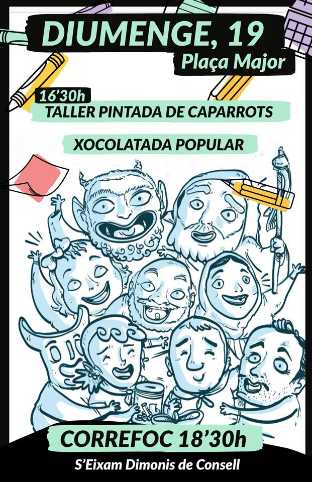 Taller pintada de caparrots