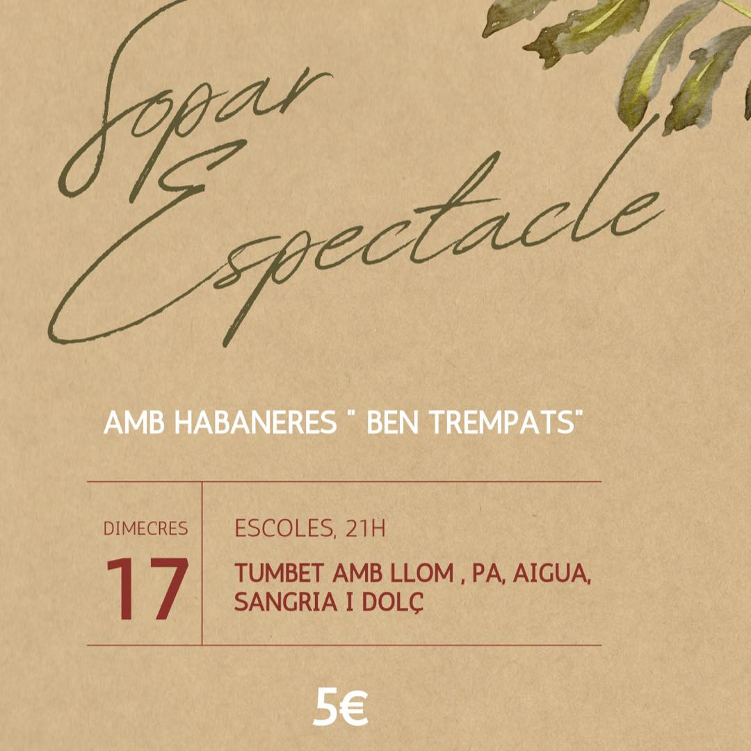 SOPAR ESPECTACLE