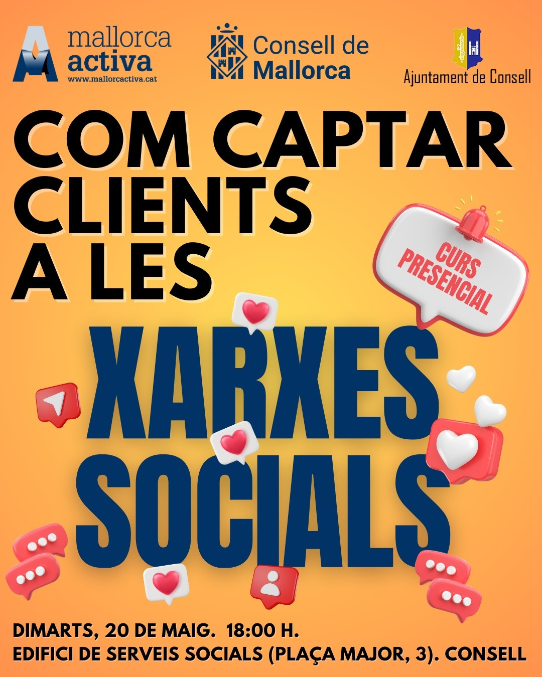 SESSIÓ FORMATIVA "COM CAPTAR CLIENTS A LES XARXES SOCIALS"