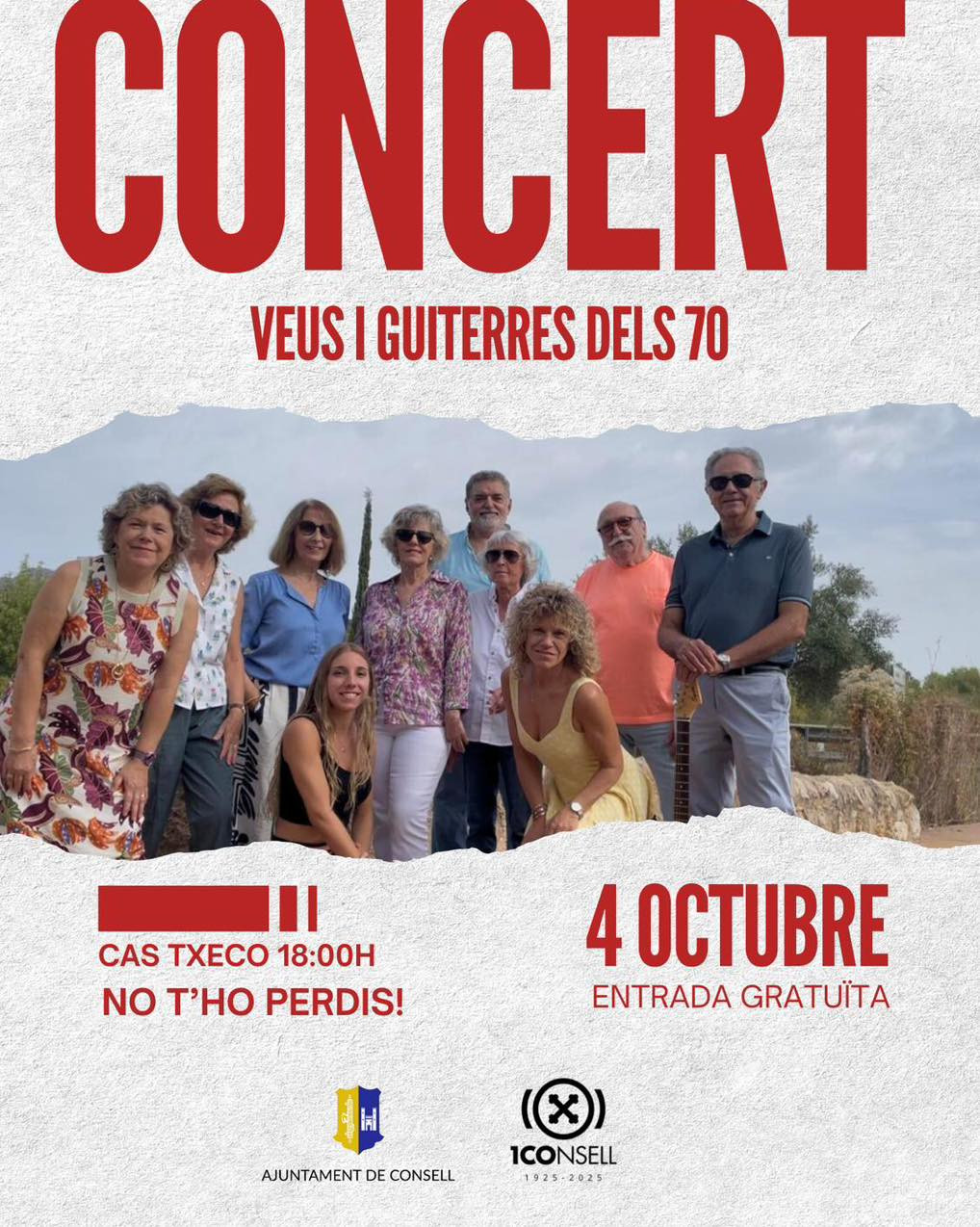 Concert “Veus i Guiterres dels 70”