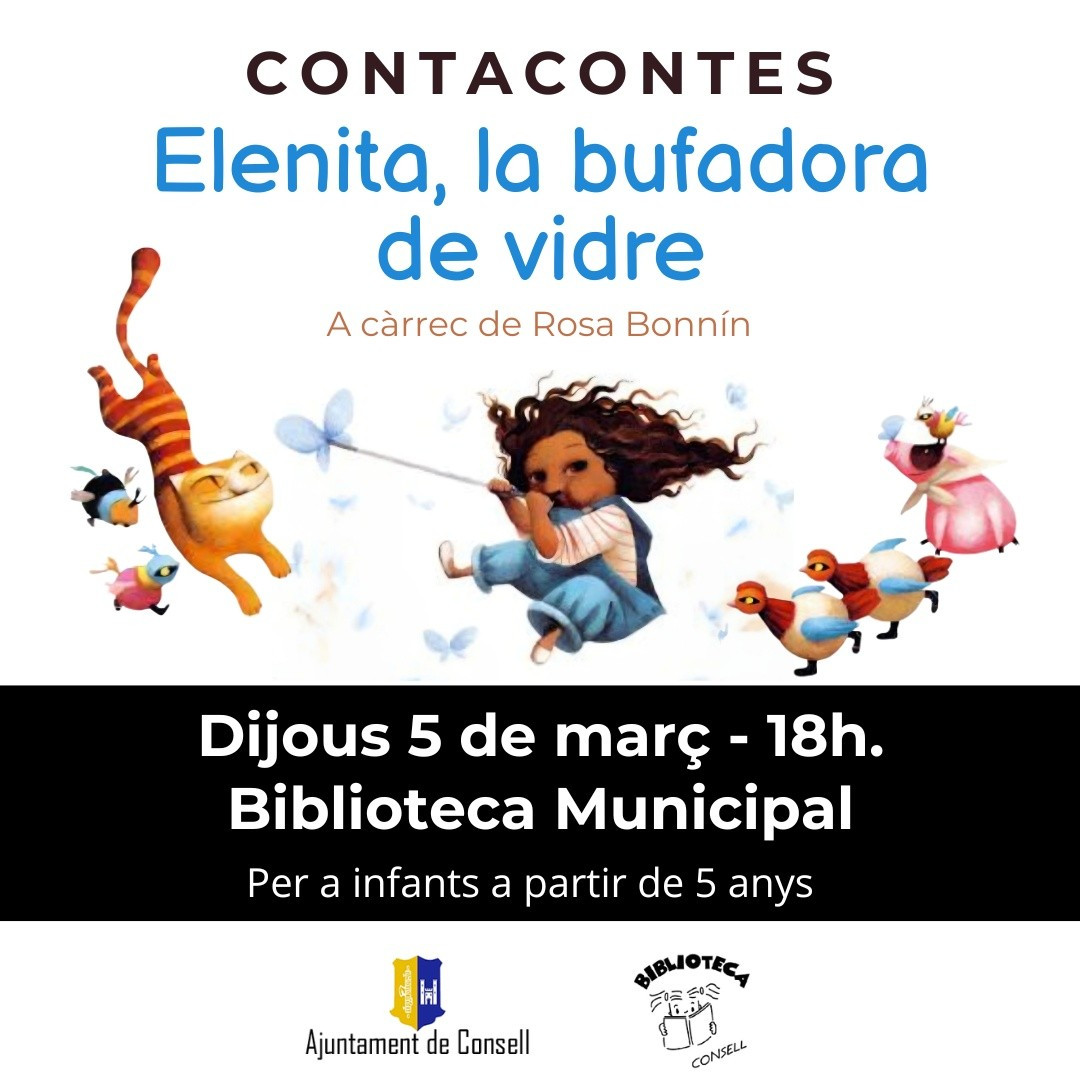 CONTACONTES "ELENITA, LA BUFADORA DE VIDRE"