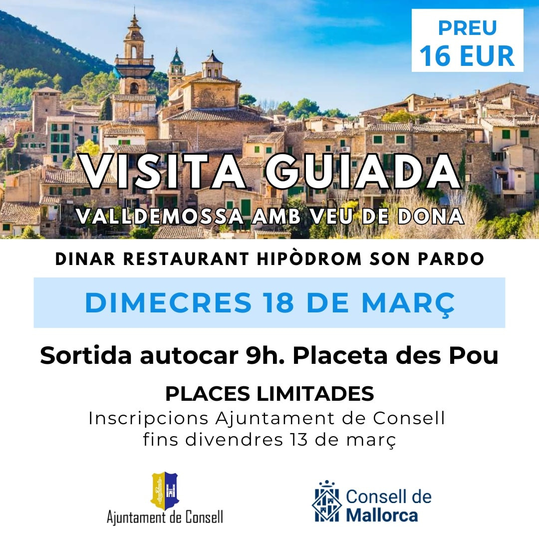 VISITA GUIADA: VALLDEMOSSA AMB VEU DE DONA