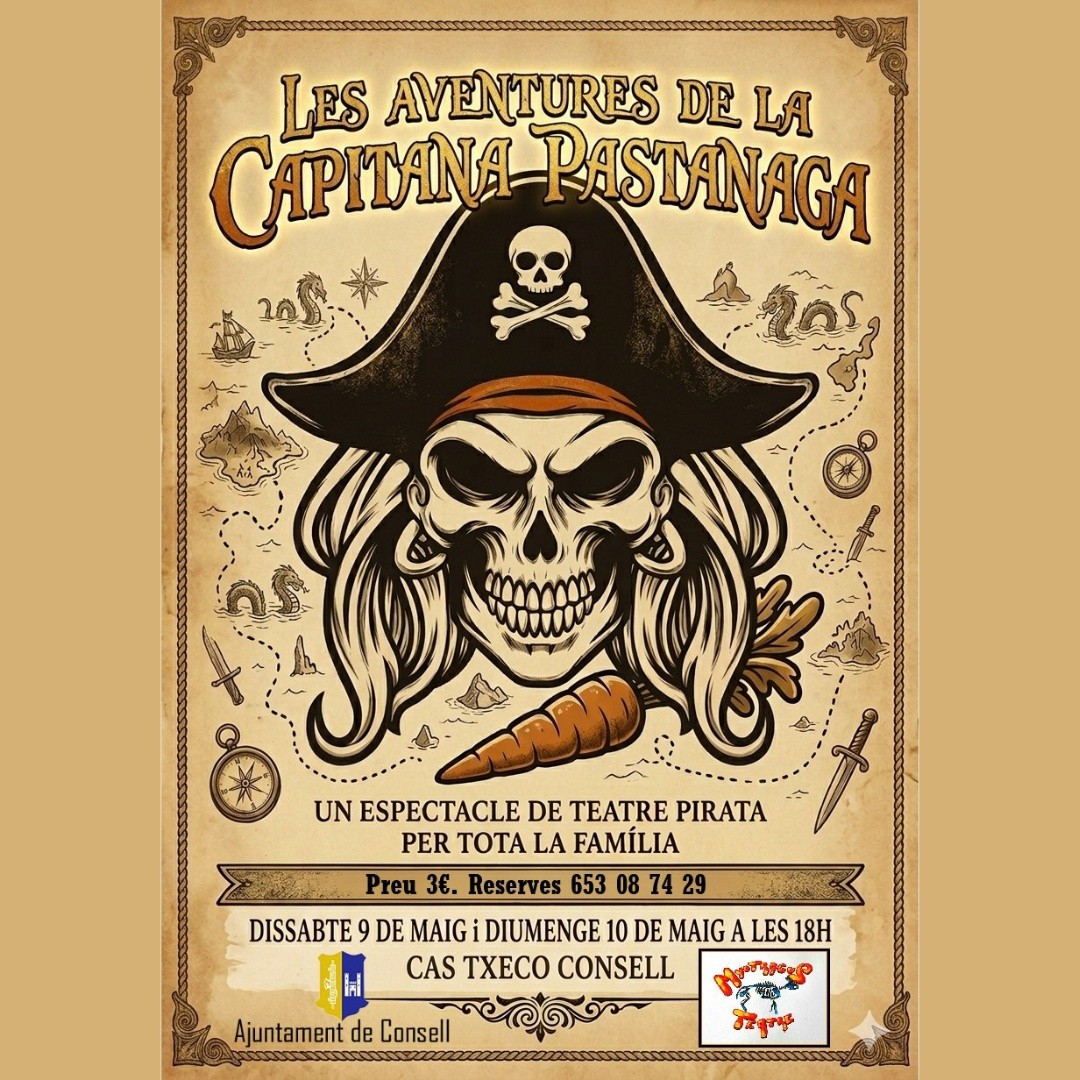 TEATRE INFANTIL: “LES AVENTURES DE LA CAPITANA PASTANAGA”