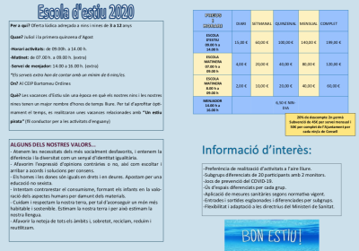 ESCOLA D'ESTIU