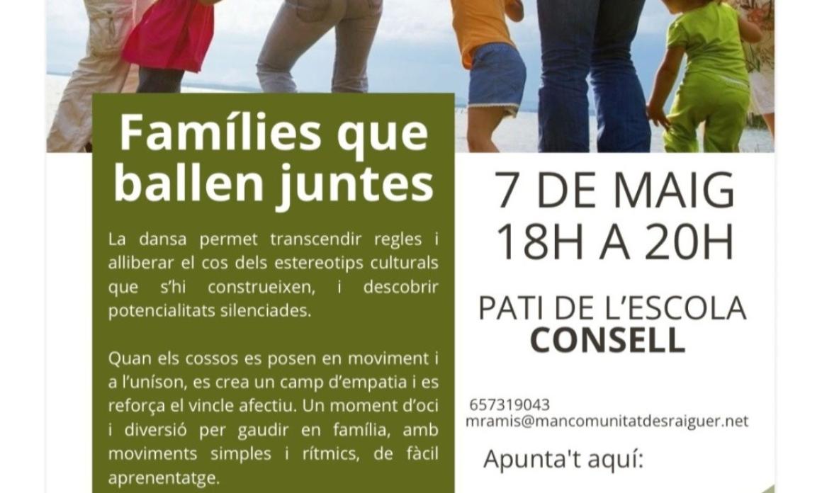 TALLER DE DANSA A CONSELL: "FAMÍLIES QUE BALLEN JUNTES"